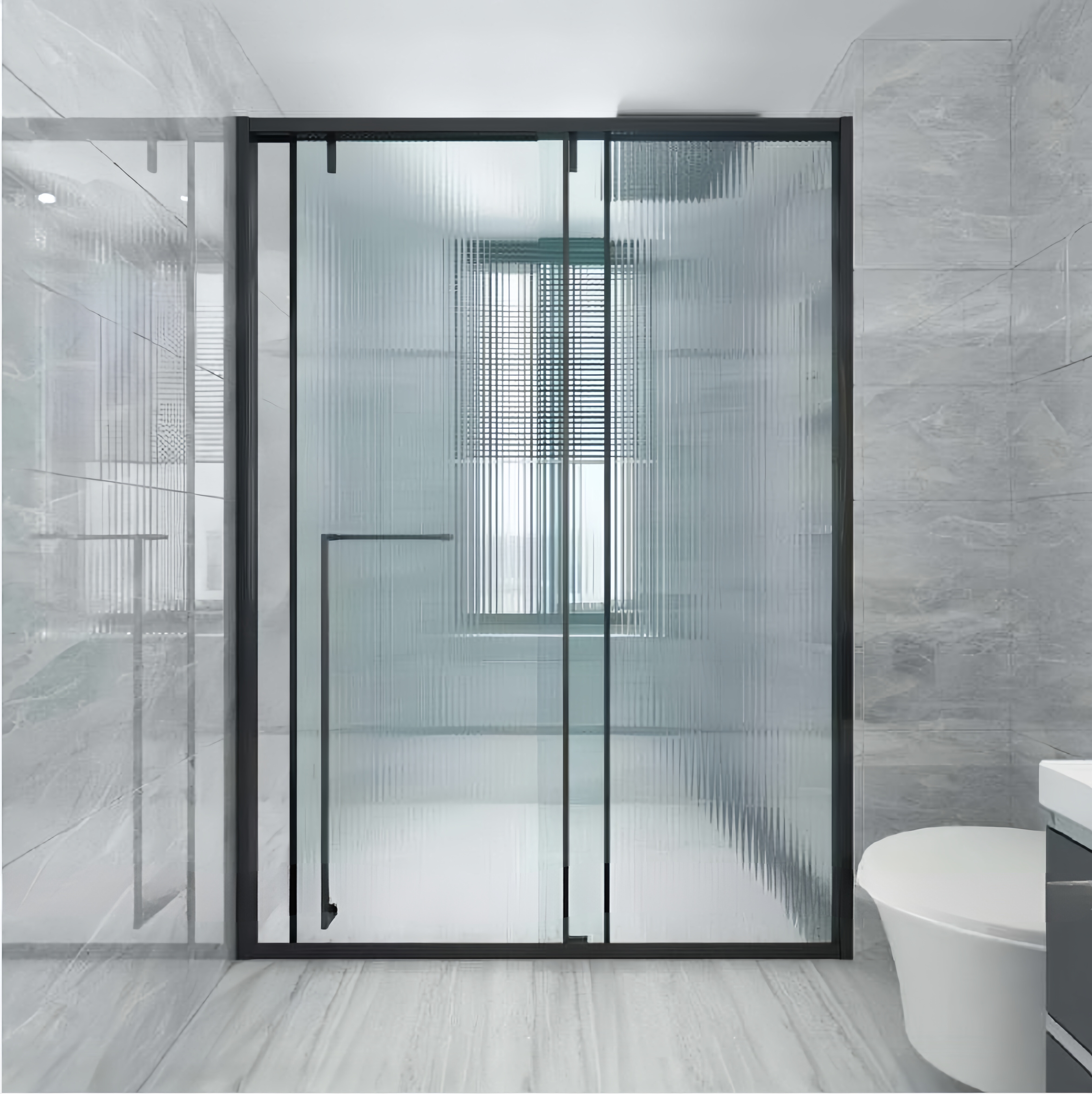 PHÒNG TẮM KÍNH CAO CẤP 180° CỬA LÙA - NHẬP KHẨU